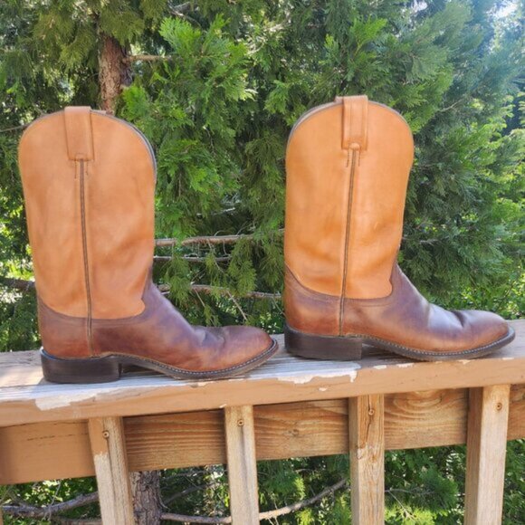 Hondo boots size 9D brown/camel tan leather - Picture 4 of 11